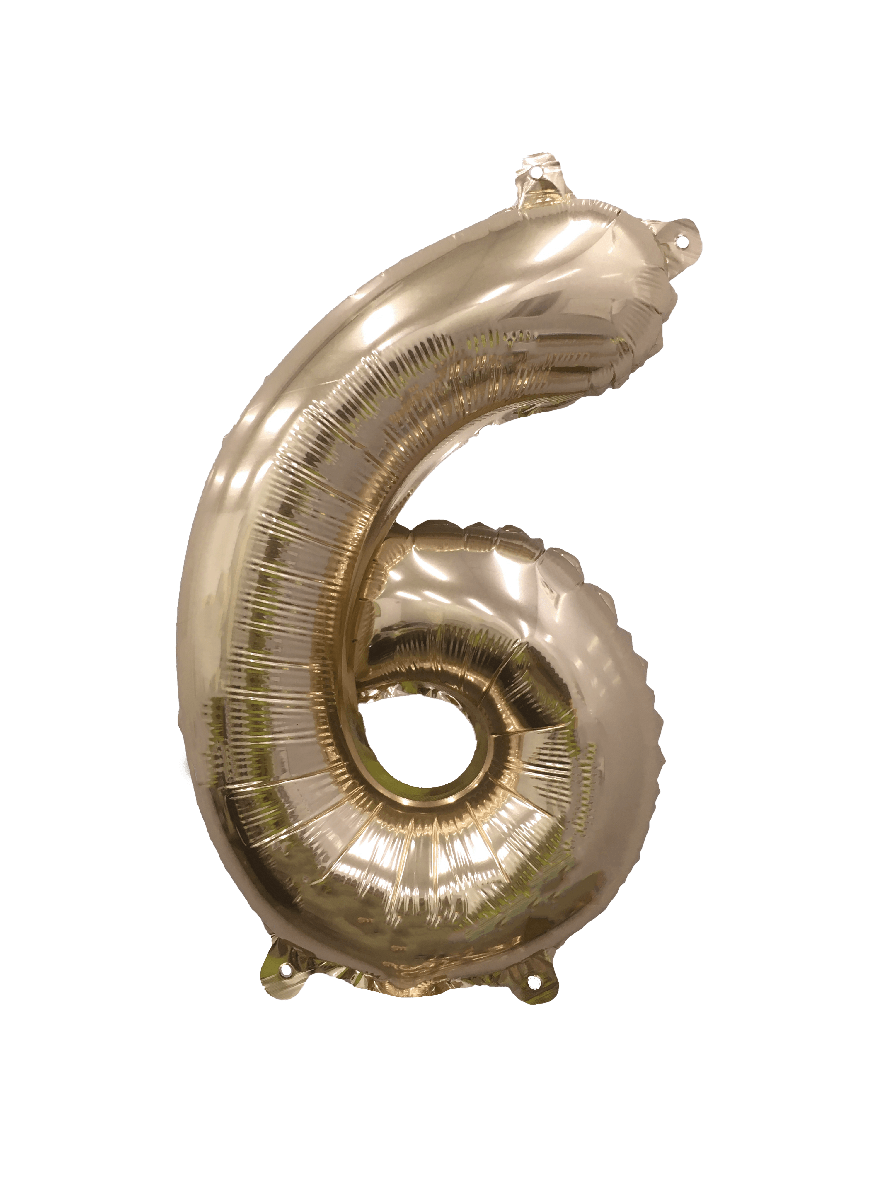 32" Ellie's Brand Mylar (Gold) Number 6 - Single Pack